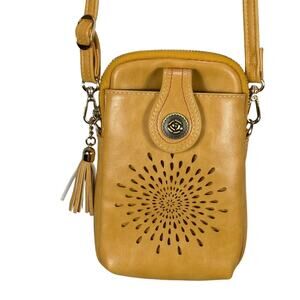 Aphison Mini Cell Phone Purse PU Leather Womens Small Lightweight Crossbody Bag